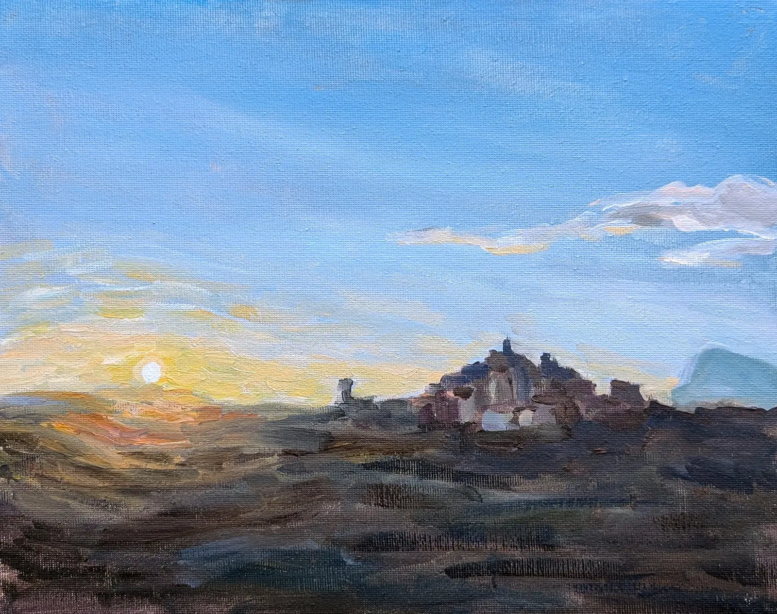Öljymaalaus Sunset in Le Marche tekijältä Timofey