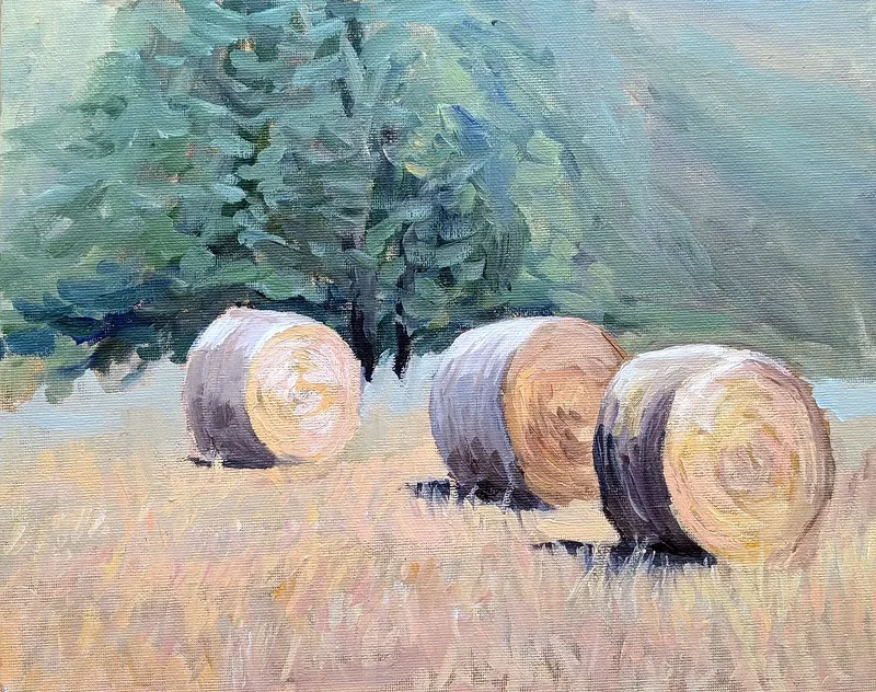 Öljymaalaus Haybales tekijältä Timofey